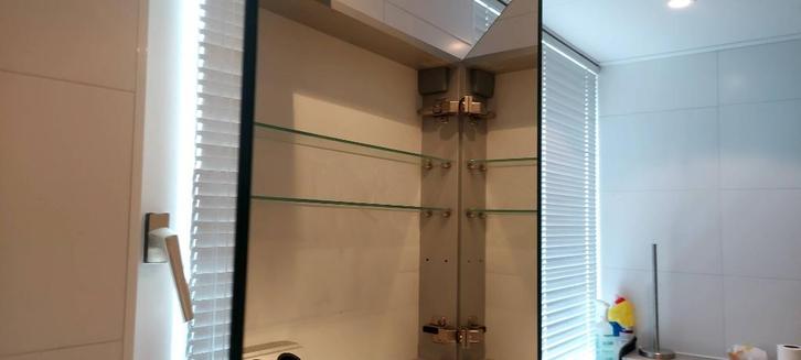 Spiegelkast badkamer, Huis en Inrichting, Badkamer | Badkamermeubels, Gebruikt, Spiegelkast, Minder dan 100 cm, 50 tot 100 cm