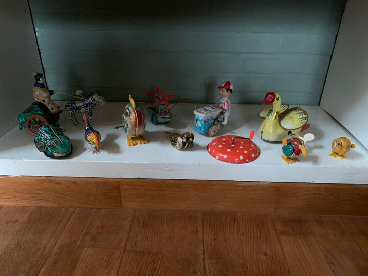 Vintage blikken speelgoed collectie, Kinderen en Baby's, Speelgoed | Actiefiguren, Gebruikt, Ophalen of Verzenden