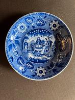 Delfts blauw sierbordje tea drinker, Ophalen of Verzenden