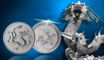 (9273EV ) CHINA  NIEUW   DRAGON 10 YUAN 2025 ONE OUNCE, Ophalen of Verzenden, Oost-Azië, Losse munt, Zilver