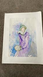 Originele Russische aquarellen, Antiek en Kunst, Kunst | Schilderijen | Klassiek, Ophalen of Verzenden