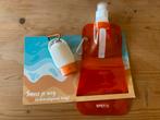 Opvouwbare waterfles en zonnebrandcrème, Ophalen of Verzenden, Nieuw