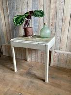 Antieke bijzettafel, vintage, brocante houten tafel, Antiek en Kunst, Ophalen