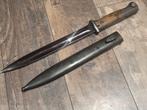 Duits WOII k98 bajonet WaA, Ophalen of Verzenden, Duitsland, Mes of Dolk