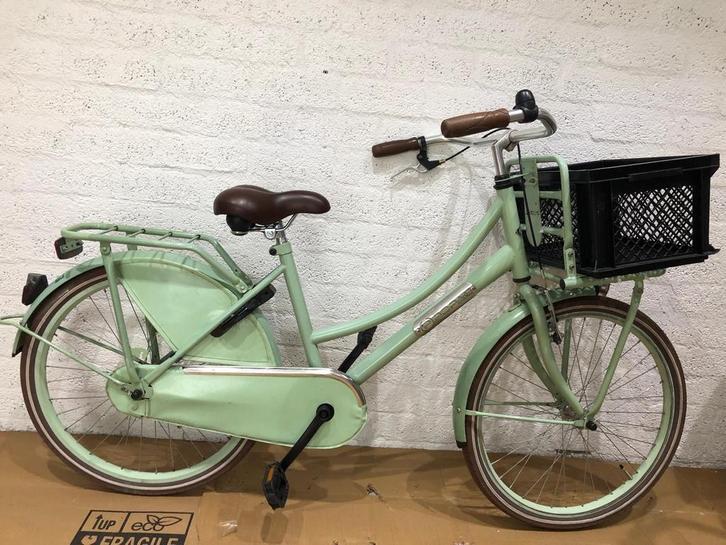 POPAL Meisjesfiets 24 inch met Krat, Fietsen en Brommers, Fietsen | Dames | Damesfietsen, Zo goed als nieuw, Overige merken, Minder dan 47 cm