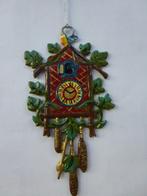 oude tinnen kerstboomversiering  koekoeksklok, Ophalen of Verzenden, Zo goed als nieuw