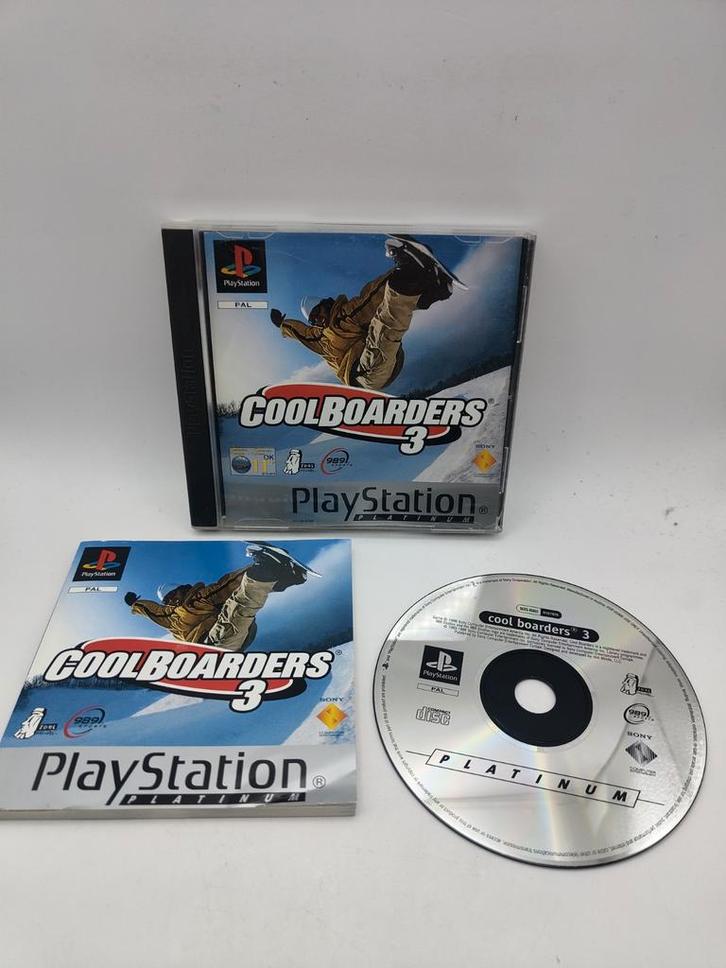 Cool Boarders 3 - PS1, Spelcomputers en Games, Games | Sony PlayStation 1, Gebruikt, Sport, 1 speler, Vanaf 7 jaar, Eén computer