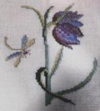 Borduurpatroon  Tulp en Libelle   nr 6018, Verzenden, Nieuw, Handborduren, Patroon