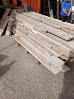 ca 140 m1 gebr. steigerhout lengte 30-160 cm diverse stapels, Doe-het-zelf en Verbouw, Hout en Planken, Ophalen, Gebruikt, 25 tot 50 mm