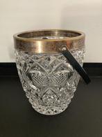 Ijsemmer / windlicht / suikerpot / vaas van kristal oud, Antiek en Kunst, Ophalen of Verzenden