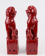 Set van 2 Foo dogs rood porselein, Huis en Inrichting, Woonaccessoires | Overige, Nieuw, Ophalen of Verzenden