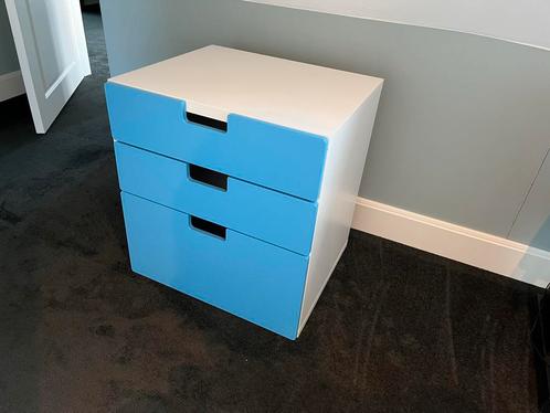 Ikea Ladekast Stuva - Blauw/Wit, Huis en Inrichting, Kasten | Ladekasten, Gebruikt, Minder dan 100 cm, 50 tot 100 cm, 25 tot 50 cm