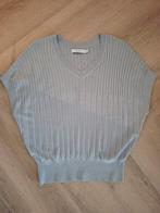 Zilveren Knit Shirt - Maat L, Kleding | Dames, Tops, Maat 42/44 (L), Ophalen of Verzenden, Zo goed als nieuw, Korte mouw