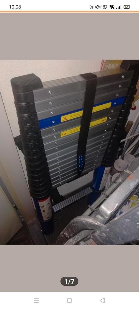 Telescoop ladder 5.20 meter, Doe-het-zelf en Verbouw, Ladders en Trappen, Nieuw, Ladder, 4 meter of meer, Ophalen