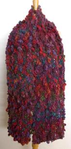 Heerlijk warm met mooie kleuren handgemaakte wol mix sjaal, Verzenden, Zo goed als nieuw, Maat 42/44 (L), Sjaal