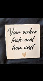Tegeltje met spreuk, Ophalen of Verzenden, Nieuw