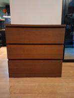 Malm 3 ladekast Bruin, Huis en Inrichting, 3 of 4 laden, Minder dan 100 cm, 25 tot 50 cm, 50 tot 100 cm