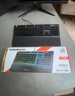 Steelseries Apex 3 RGB gaming toetsenbord, Computers en Software, Toetsenborden, Ophalen of Verzenden, Zo goed als nieuw, Gaming toetsenbord