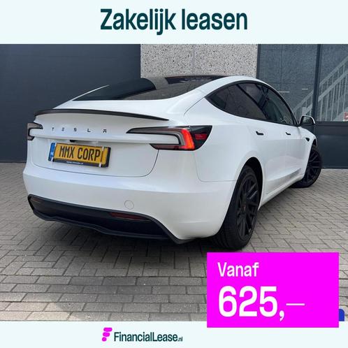 Tesla Model 3 SR Wit+MMX PACK+HIGHLAND+ENHANCED AUTOPILOT, Auto's, Tesla, Bedrijf, Lease, Financial lease, Model 3, Achteruitrijcamera