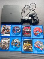PS4 Slim 500GB + 2 Controllers + Games, Ophalen, Met 2 controllers, Slim, 500 GB