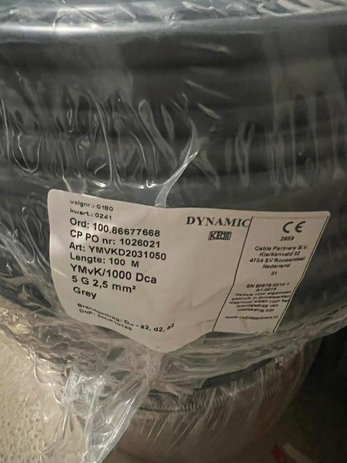 YMVK DCA Installatie kabel 5x2,5 mm ROL 100 m2, Doe-het-zelf en Verbouw, Elektra en Kabels, Nieuw, Kabel of Snoer, Ophalen of Verzenden