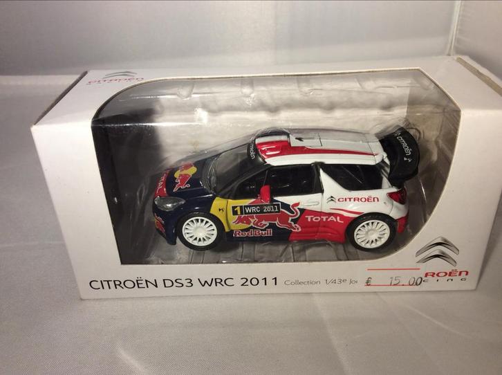 Citroen DS3 WRC 2011 Norev - Rally Modelauto, Hobby en Vrije tijd, Modelauto's | 1:43, Nieuw, Auto, Norev, Ophalen of Verzenden