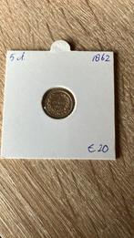 5 cent 1862 Willem III, Postzegels en Munten, Munten | Nederland, Ophalen of Verzenden, Koning Willem III, 5 cent