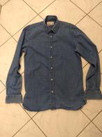 Overhemdfijne jeansstof S als nieuw, Kleding | Heren, Overhemden, Ophalen of Verzenden, Zo goed als nieuw, Blauw, Halswijdte 38 (S) of kleiner