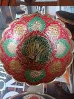 Cloisonné Schalen - Brocante India messing koper emaille, Ophalen of Verzenden