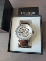 Horloge Heritor Skeleton Nieuw, Sieraden, Tassen en Uiterlijk, Horloges | Heren, Overige merken, Leer, Staal, Nieuw