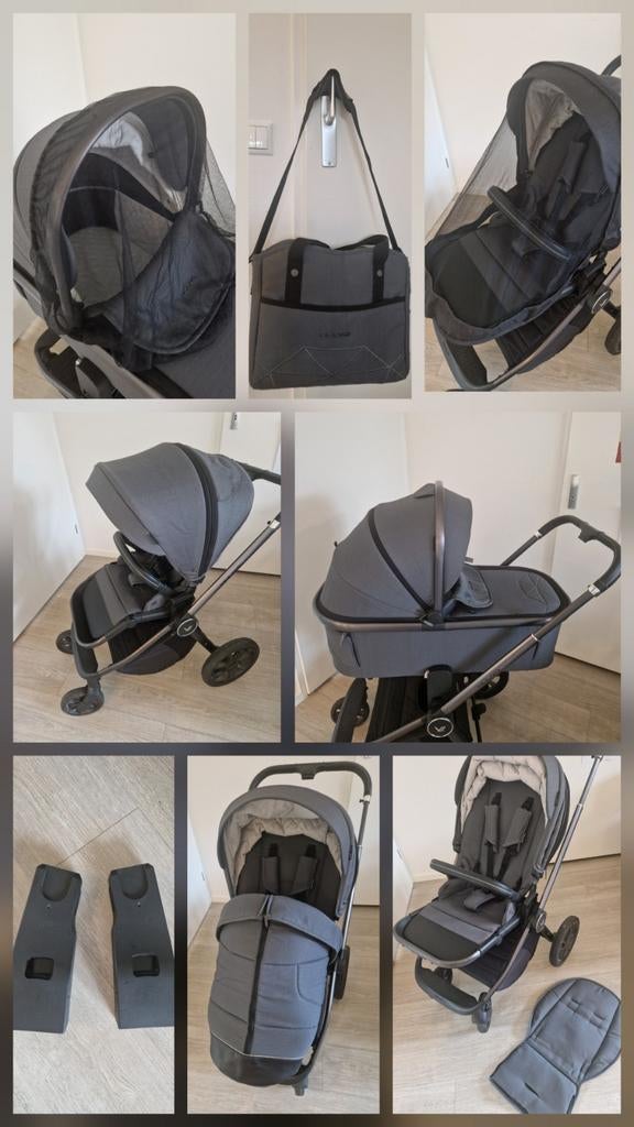 Muuvo Quick SE kinderwagen in zeer goede staat!!, Zo goed als nieuw, Combiwagen, Verstelbare duwstang, Ophalen
