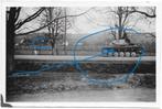Panzer duitse tank foto op een weg, Ophalen of Verzenden, Landmacht, Duitsland, Foto of Poster