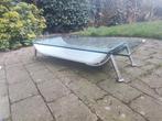 Glazen salontafel Leolux, Huis en Inrichting, Tafels | Salontafels, Gebruikt, 100 tot 150 cm, Glas, Rechthoekig