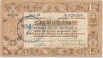 Nederland 1 Gulden 1938 Zilverbon met Duitse stempel