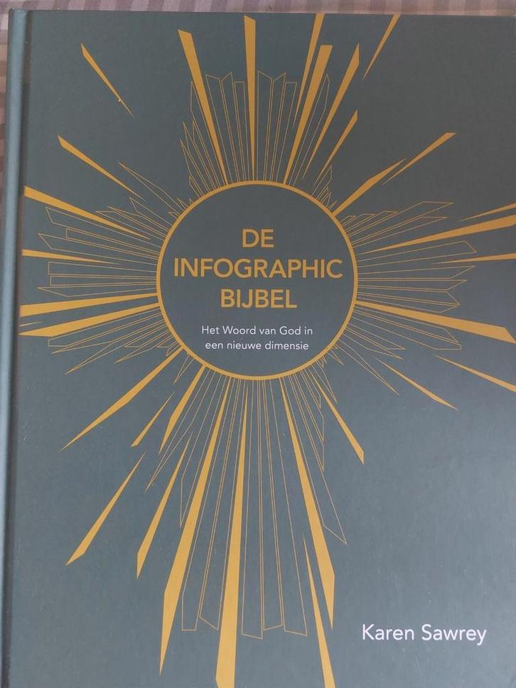 Karen Sawrey - De infographic Bijbel, Boeken, Godsdienst en Theologie, Zo goed als nieuw, Ophalen of Verzenden