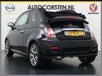 Fiat 500C 500S Cabrio Turbo Sport TwinAir 500 S Leder Sport, Auto's, Gebruikt, Cabriolet, Zwart, Bedrijf
