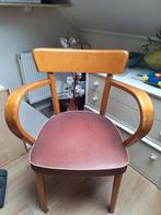 Thonet stoel jaren 60 - rood skai, Huis en Inrichting, Stoelen, Gebruikt, Vintage, Eén, Rood