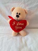 Gele beren knuffel met rood hart hh, Beer, Onbekend, Ophalen of Verzenden, Zo goed als nieuw