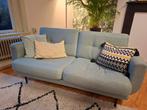Schattig lichtblauw bankje, Gebruikt, 150 tot 200 cm, Tweepersoons, 75 tot 100 cm