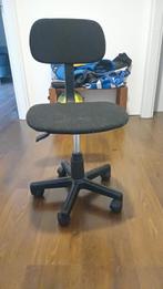 Zwarte bureaustoel, gestoffeerd, Ophalen of Verzenden, Gebruikt, Zwart, Bureaustoel