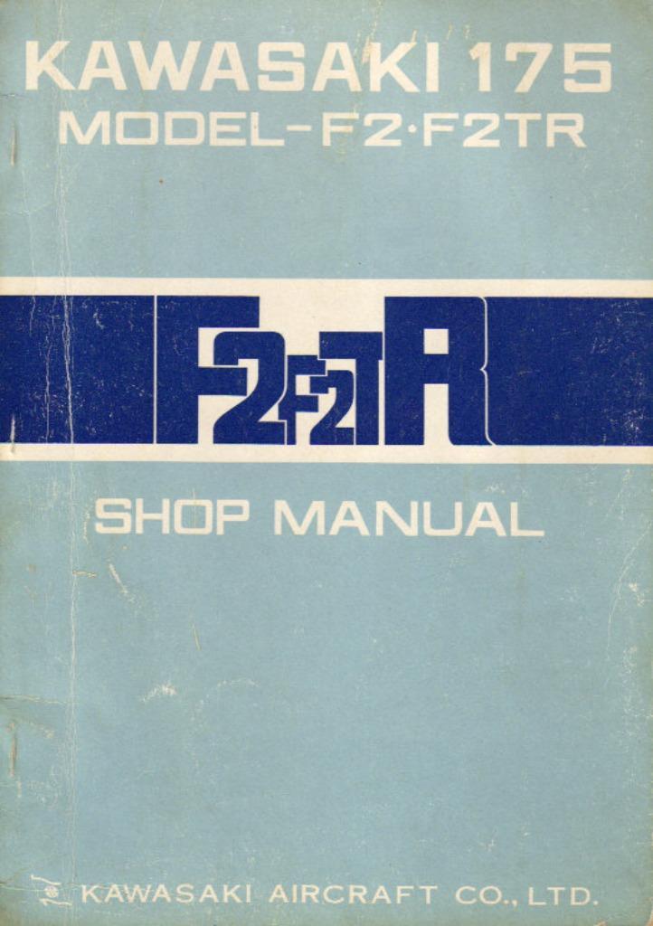 Kawasaki 175 F2 en 175 F2TR shop manual (7101z), Motoren, Handleidingen en Instructieboekjes, Kawasaki, Ophalen of Verzenden