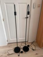 Vloerlamp Dirk, Gamma, zwart, industrieel, Huis en Inrichting, Lampen | Vloerlampen, Ophalen, Gebruikt, 100 tot 150 cm, Metaal