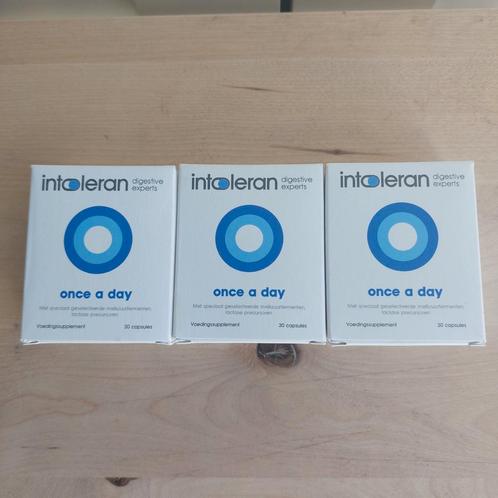 Intoleran once a day 3 x 30 capsules., Sport en Fitness, Gezondheidsproducten en Wellness, Nieuw, Lichaamsverzorging, Verzenden