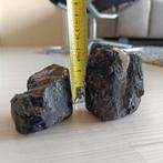 Set van 2x Zwarte Toermalijn (157 gram & 122 gram), Verzamelen, Mineralen en Fossielen, Ophalen of Verzenden, Mineraal