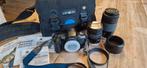 Te koop complete Minolto set analoge camera, Ophalen of Verzenden, Zo goed als nieuw, Spiegelreflex, Minolta