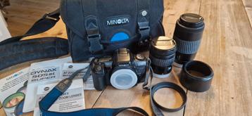 Te koop complete Minolto set analoge camera beschikbaar voor biedingen