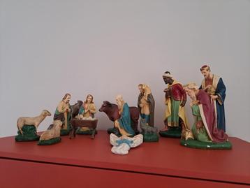 Kerststal rond 1950-1965 beschikbaar voor biedingen