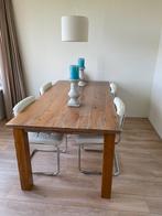 Tafel inclusief 4 stoelen., Huis en Inrichting, Tafels | Eettafels, 50 tot 100 cm, Rechthoekig, Ophalen of Verzenden, Zo goed als nieuw