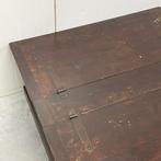 Brocante Mexicaanse salontafel kist klep opbergruimte hout, Ophalen, Gebruikt, 100 tot 150 cm, 50 tot 100 cm