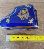 Limoges kobalt blauw snuisterij doosje  muziekthema, Antiek en Kunst, Antiek | Porselein, Ophalen of Verzenden
